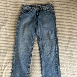 Garage Women's Low Rise Straight US00 Blue Denim Jeans